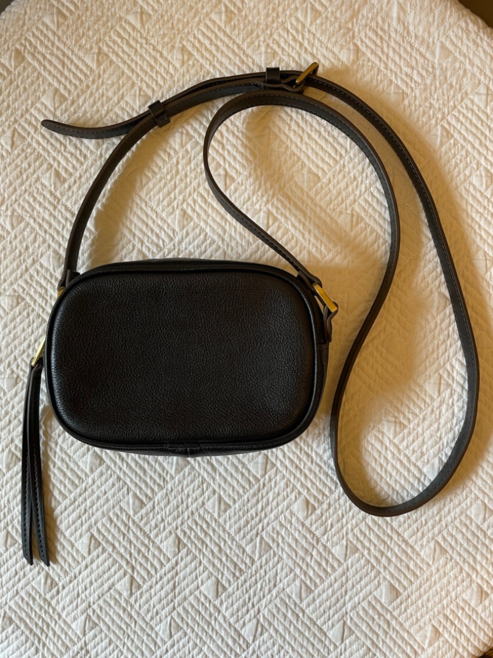 Fossil black cowhide leather crossbody bag - Picture 2 of 16